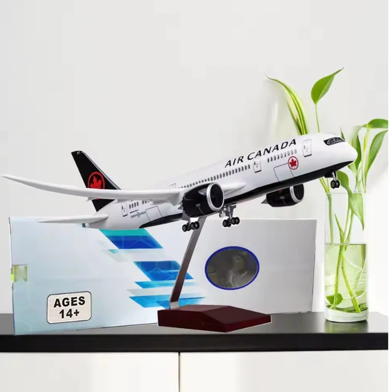 ใหม่ 1/157 สเก็ตเครื่องบินแอร์แคนาดา โบอิ้ง B777/B787 เครื่องบินสายการบินโมเดลไดคาสเรซิ่นเครื่องบินคอลเลกชันจอแสดงผลพัดลมของขวัญของเล่น