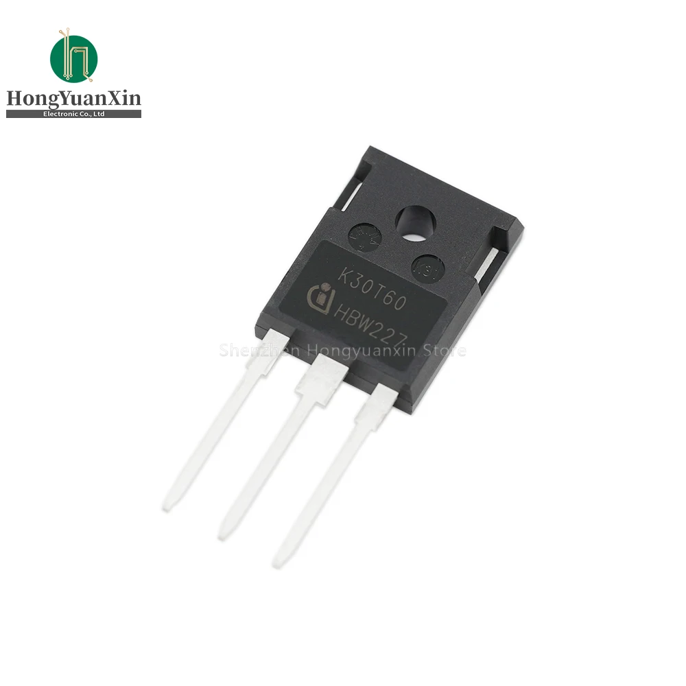 100% New Original IGBT Transistor IKW30N60T IGBT Trench Field Stop 600V 60A 187W TO247-3 Marking Code K30T60