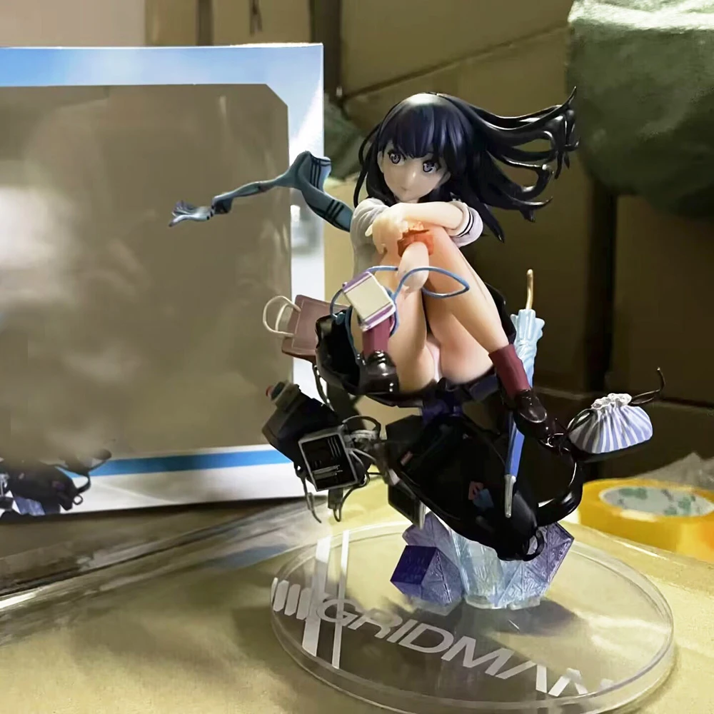 Anime Takarada Rikka Skirt Electronic Superhuman Denkou Choujin Gridman  Figure Model Toys Gift