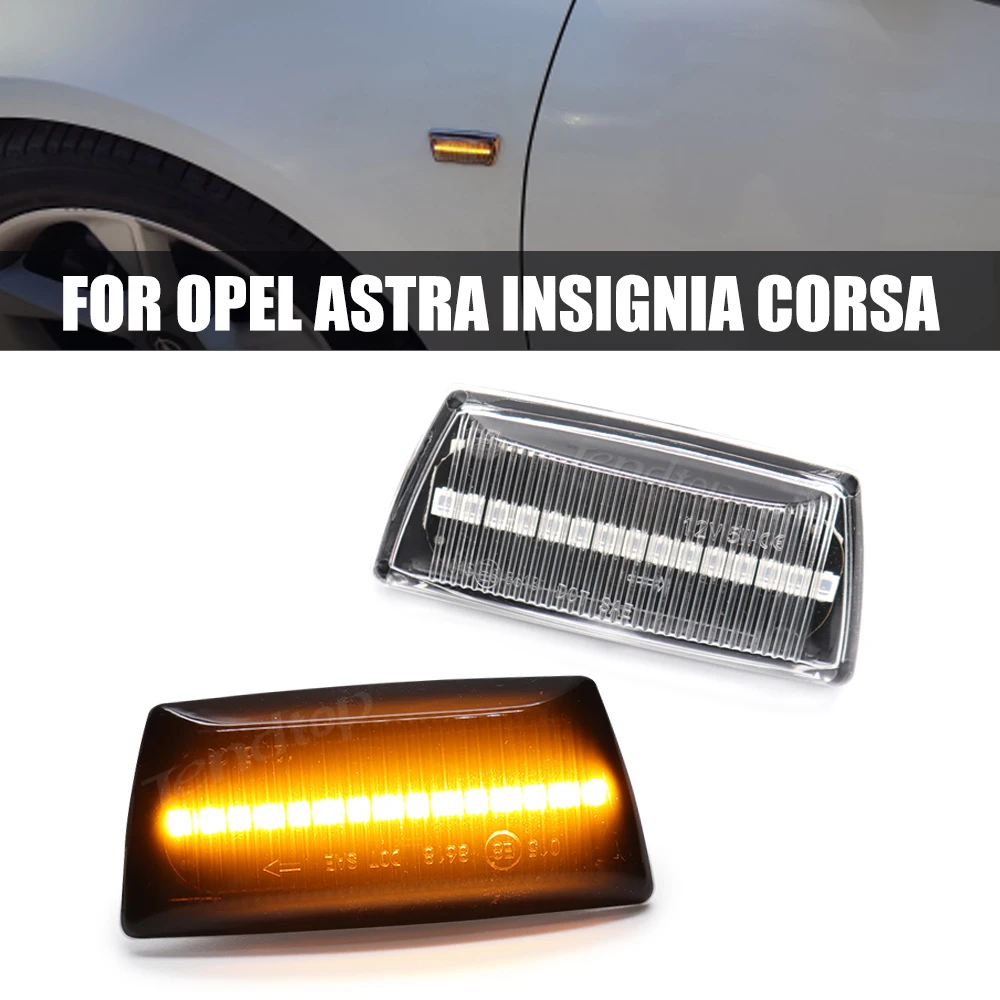 LED Dynamic Side Marker Mirror Light Repeater Indicator Light For Opel Insignia Astra H Zafira B Corsa D For Chevrolet Cruze