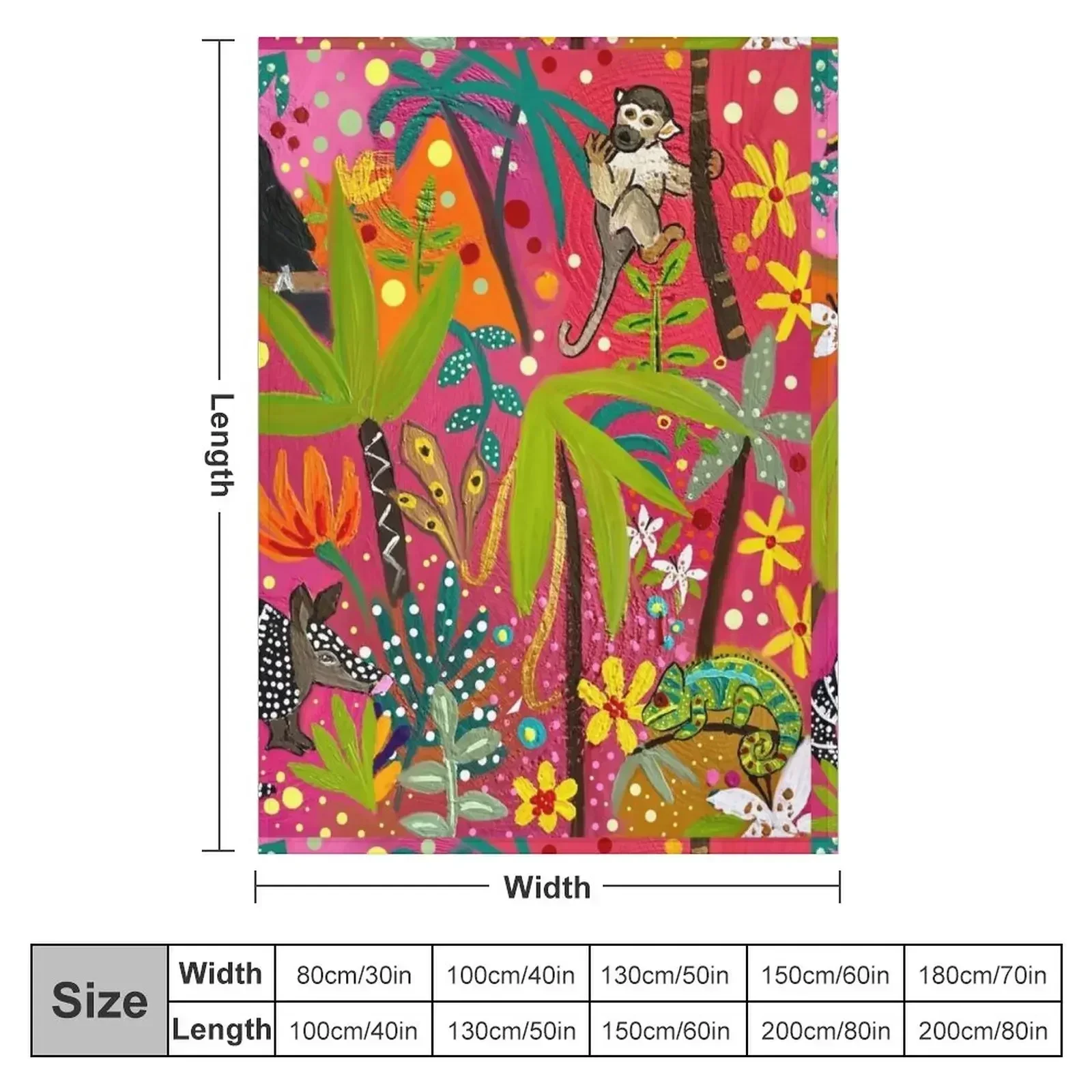 Crazy Amazonia Throw Blanket couch cozy soft plush fuzzy picnic outdoor blanket