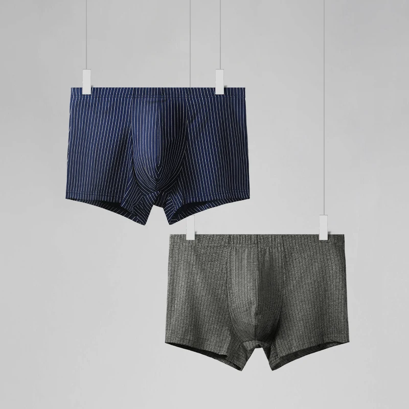 

2 шт. Мужское нижнее белье из чистого хлопка. Мужские хлопковые боксеры простого стиля, тонкие летние, подходят для мужского спорта, Comf