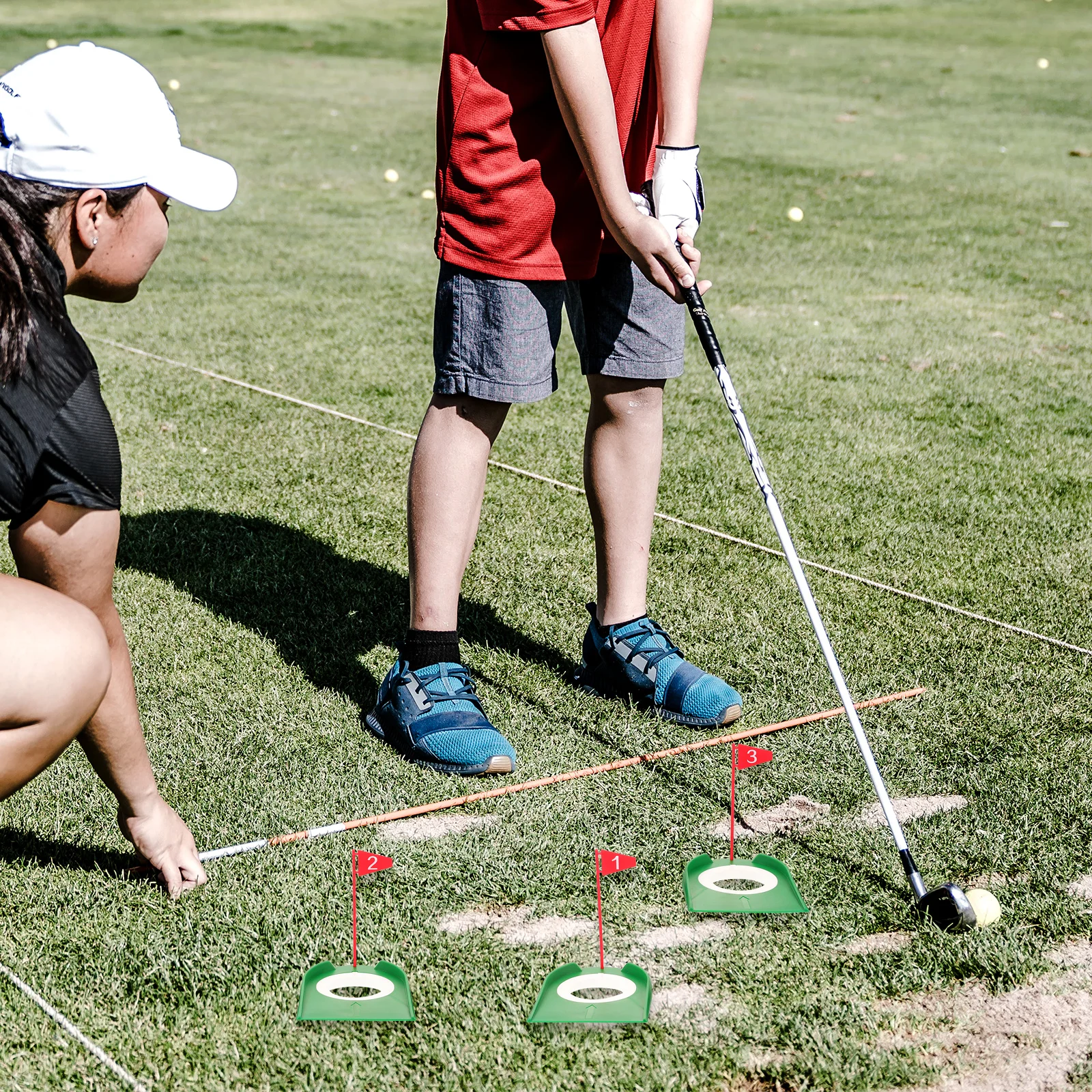 

3pcs Putting Set Portable Practice Cup For Training Aid Indoor Outdoor Lightweight Compact Travel Friendly Putting Hole