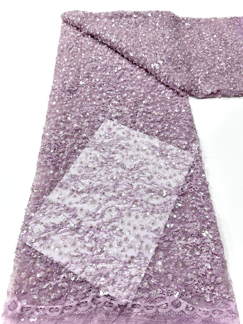 

Африканская роскошная тюлевая кружевная ткань, 5 ярдов, новая высококачественная нигерийская ткань с блестками и бусинами, тюлевая кружевная ткань для шитья свадьбы