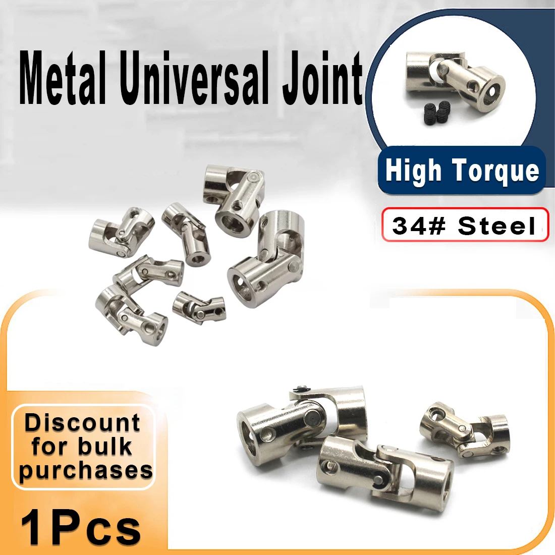 

RC Boat Car Shaft Coupler Metal Cardan 1PCS Joint Motor Connector Universal Joint Coupling Gimbal 2/2.3/3/3.17/4/5/6/8/10/12mm