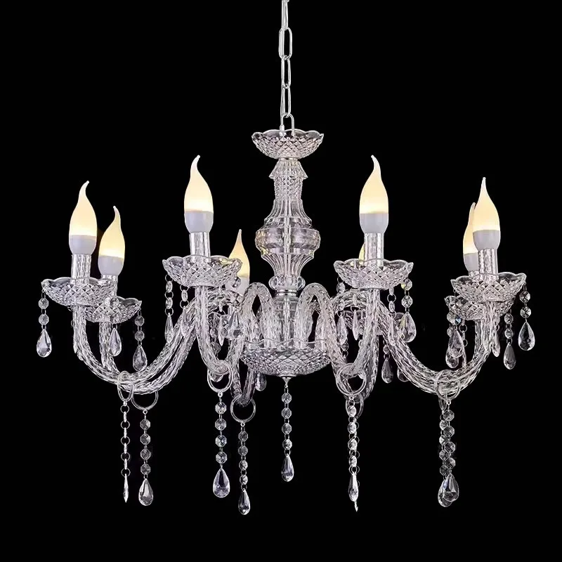 Wedding wedding hall ceiling crystal lamp venue layout props hotel supplies window acrylic chandelier candlestick lamp