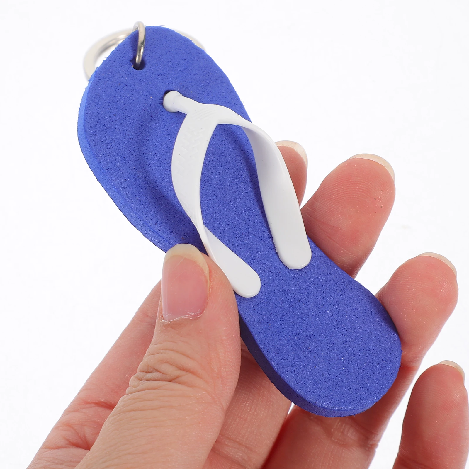 

6pcs Slippers Keychain Floating EVA Luau Party Keychain Pendants Favors Gifts Bag Hanging Decor Portable Keychains Bulk