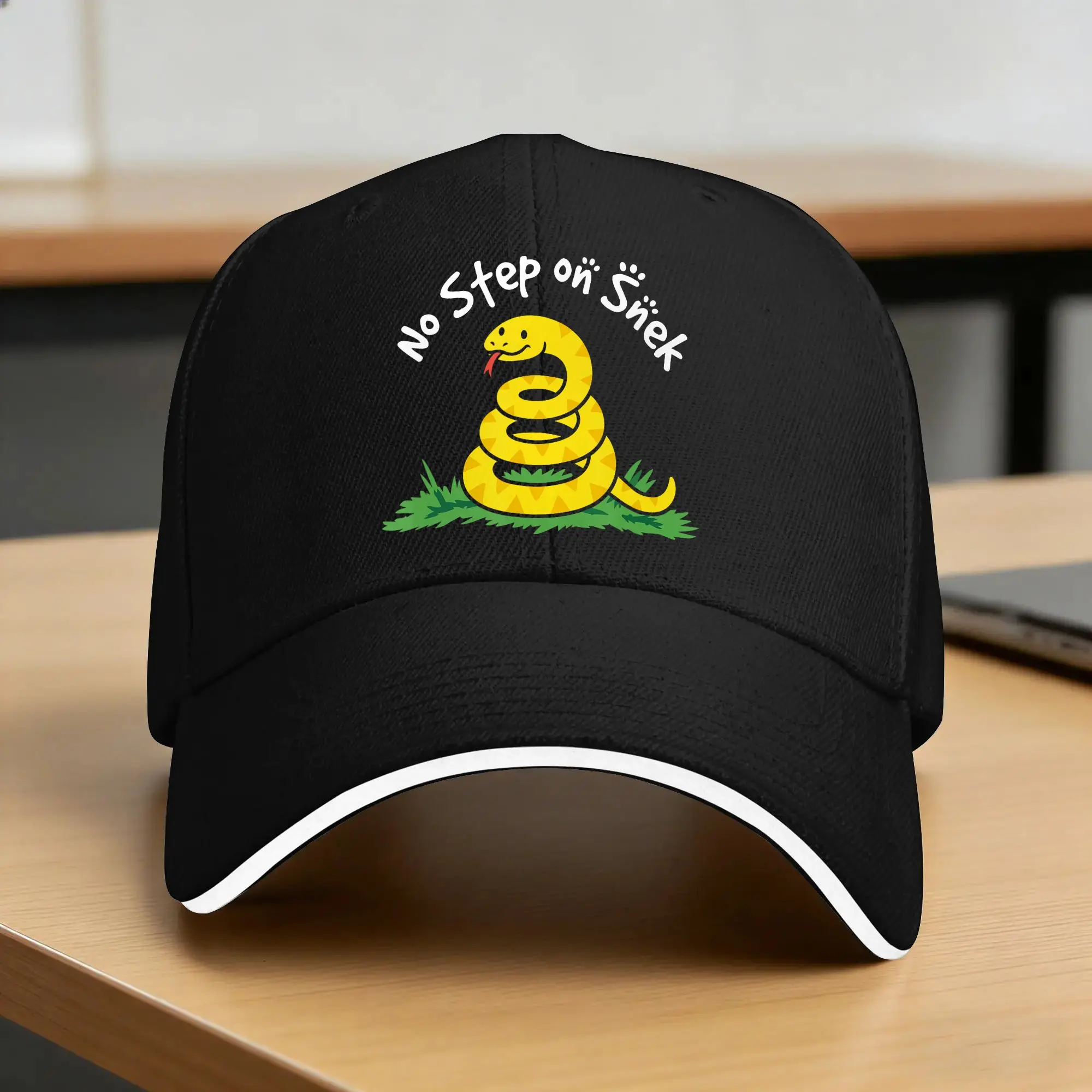 No Step On Snek Gadsden Flag Baseball Cap  Vintage Hip Hop Hats Spring Female Male Kpop Rock Baseball Caps