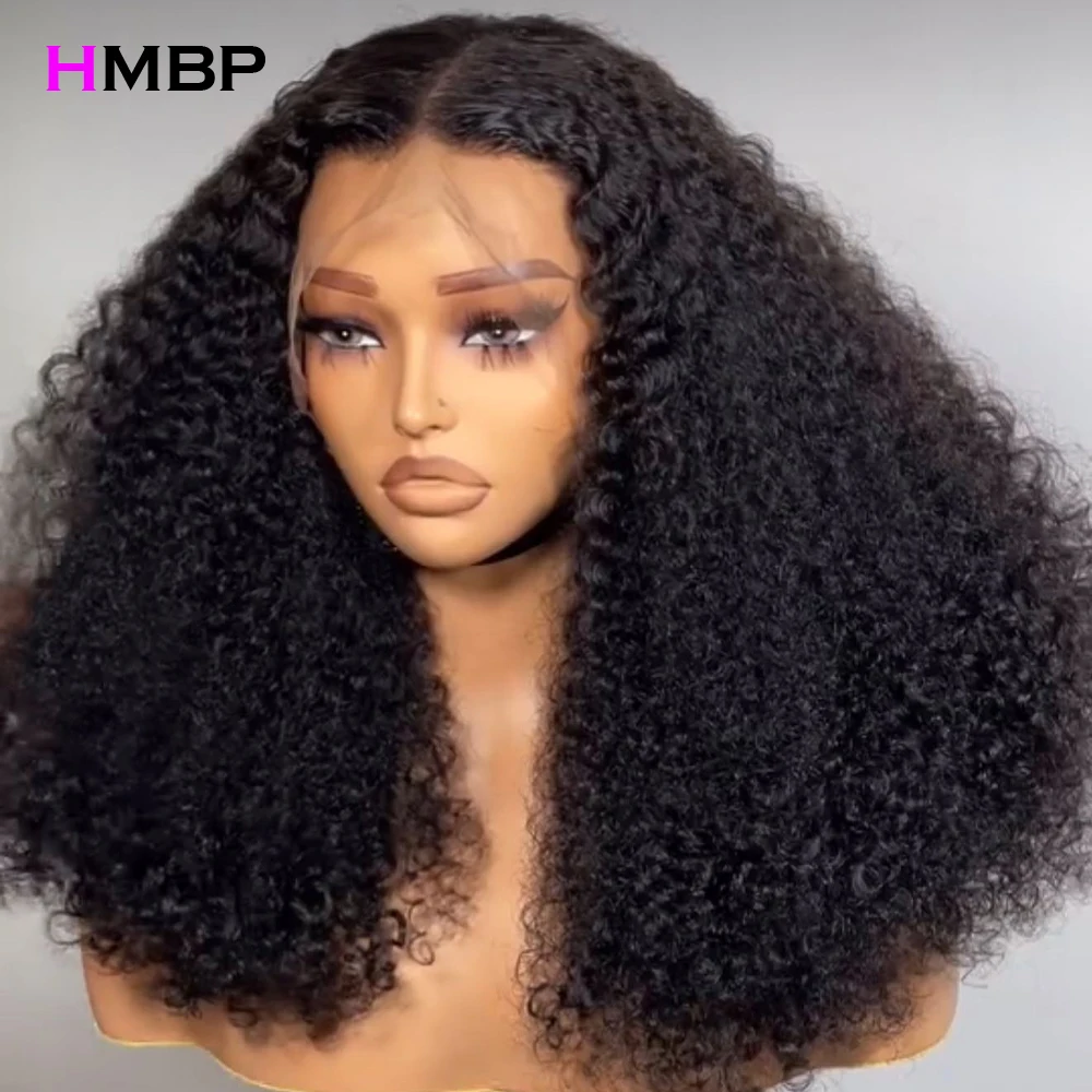 

350 Density Afro Kinky Curly 360 Glueless Full Lace Wig 13X6 HD Lace Frontal Human Hair Wig Brazilian Lace Front Wigs For Women