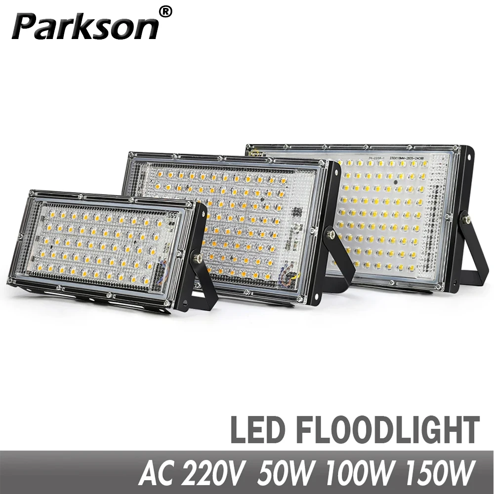 LED 투광 조명, IP65 방수, AC 220V, 야외 투광 조명, LED 반사판, 가로등, 벽 투광 조명, 50W, 100W, 150W 