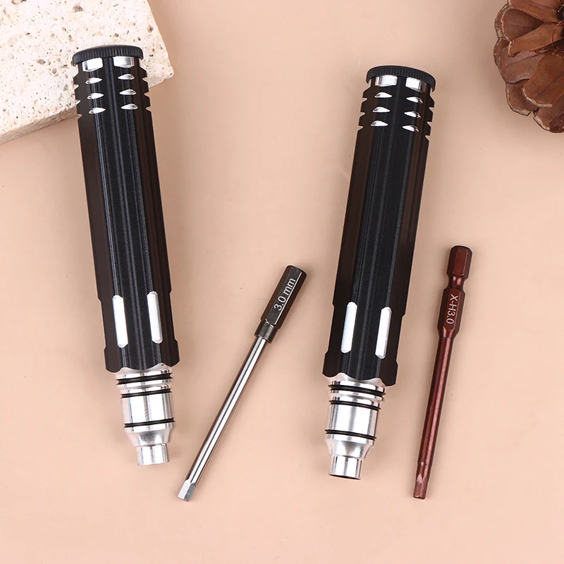 4-in-1 Hex Screwdriver Set Metal Tool Kit 1/1.5/2.0/2.5/3.0mm For RC Helicopter Car Airplane Drone Aircraft Models Repairing
