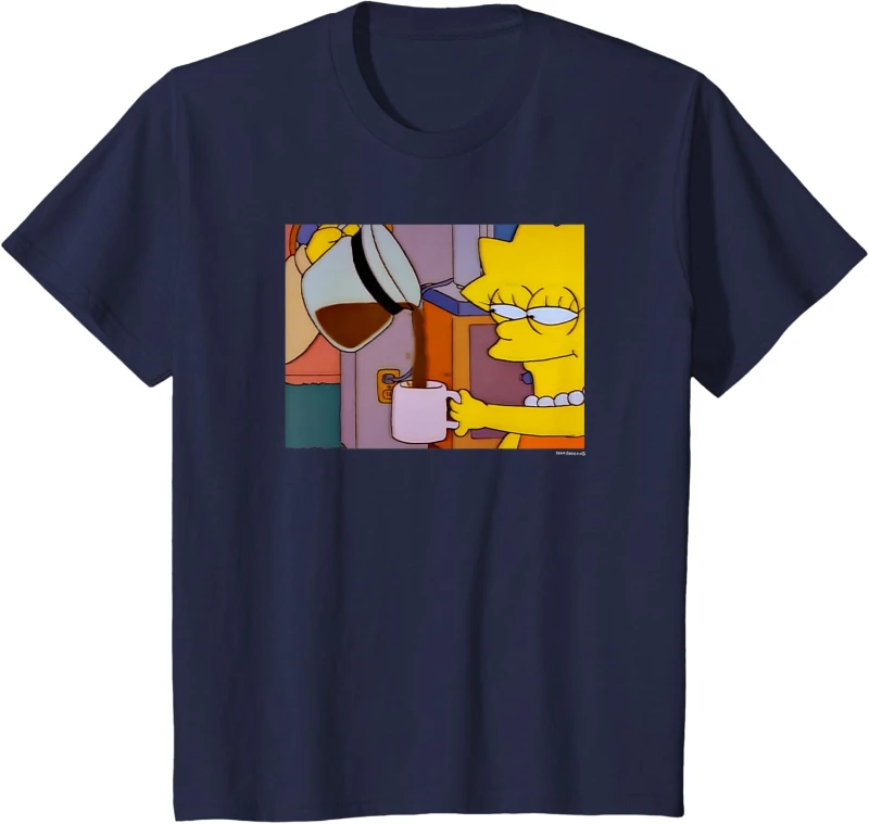 Camiseta de verano Marge Maggie Bart Lisa Simpson, camiseta Retro Y2k, camiseta informal transpirable de manga corta para hombres y mujeres