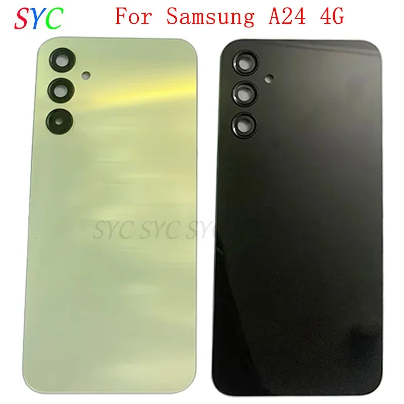 

Back Door Battery Cover Housing Case For Samsung A24 4G A245 Rear Cover with Logo Repair Parts