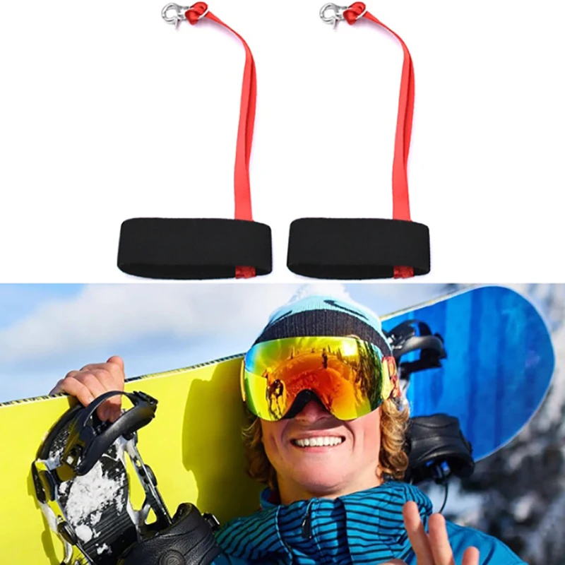 2x guante de esquí correa de muñeca soporte para guantes correa de guante deportivo correa de muñeca elástica para Snowboard esquí montañismo deportes al aire libre