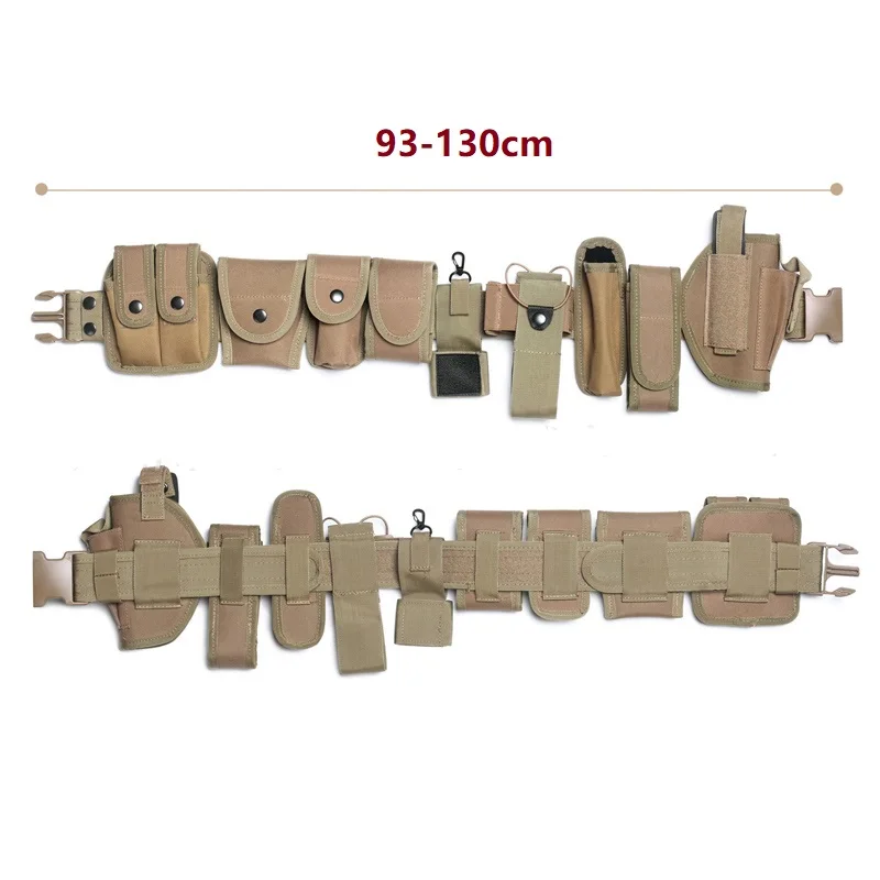 Cinturón táctico policial MOLLE con bolsas para servicio y airsoft - imagen 3