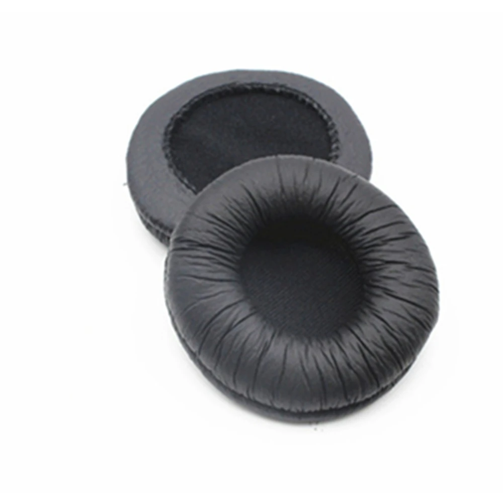 60mm Leatherette Ear Cushion Bulk Quantity Ear Pads 6cm Earpads Suit for ATH-ES55 Rapoo H6000 MDR PQ3