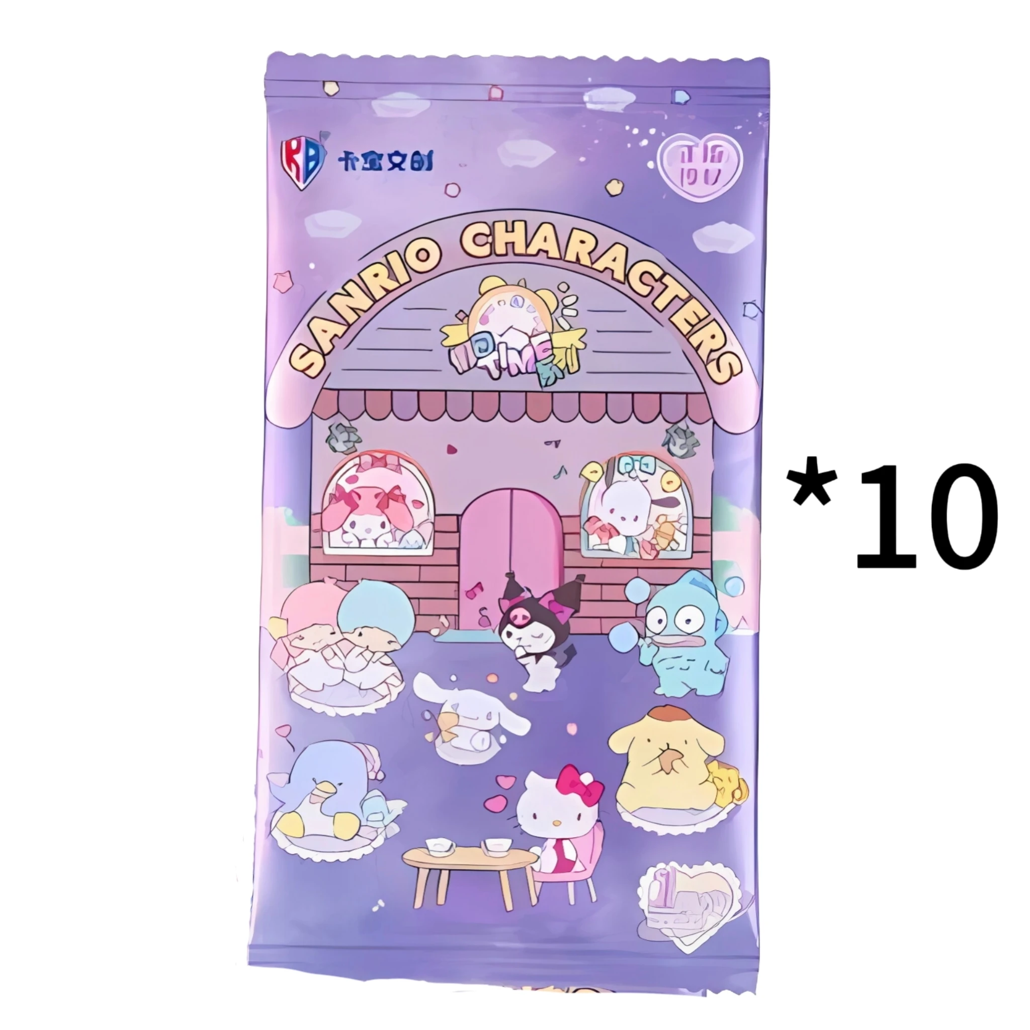 Original Box Card Sanrio Cute Anime Genuine Authorization Party Plan Characters Kuromi Kitty Melody Collection Birthday Gift image 3
