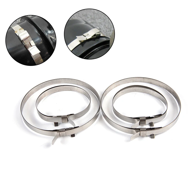 4 قطعة/الحزمة المحور CV المشتركة التمهيد كليب عدة الفولاذ المقاوم للصدأ رباط للكابل عمود الإدارة الاحتفاظ كليب السيارات تجعيد النطاقات التمهيد المشبك #2
