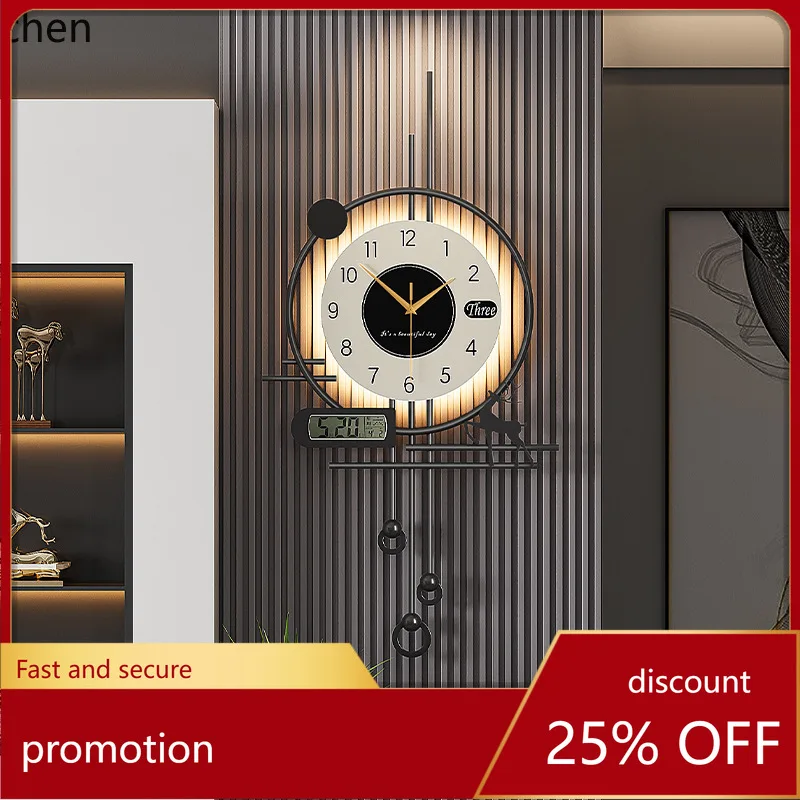 

ZML New Creative Wall Clock Modern Simple Elegant Silent Wall Watch for Living Room