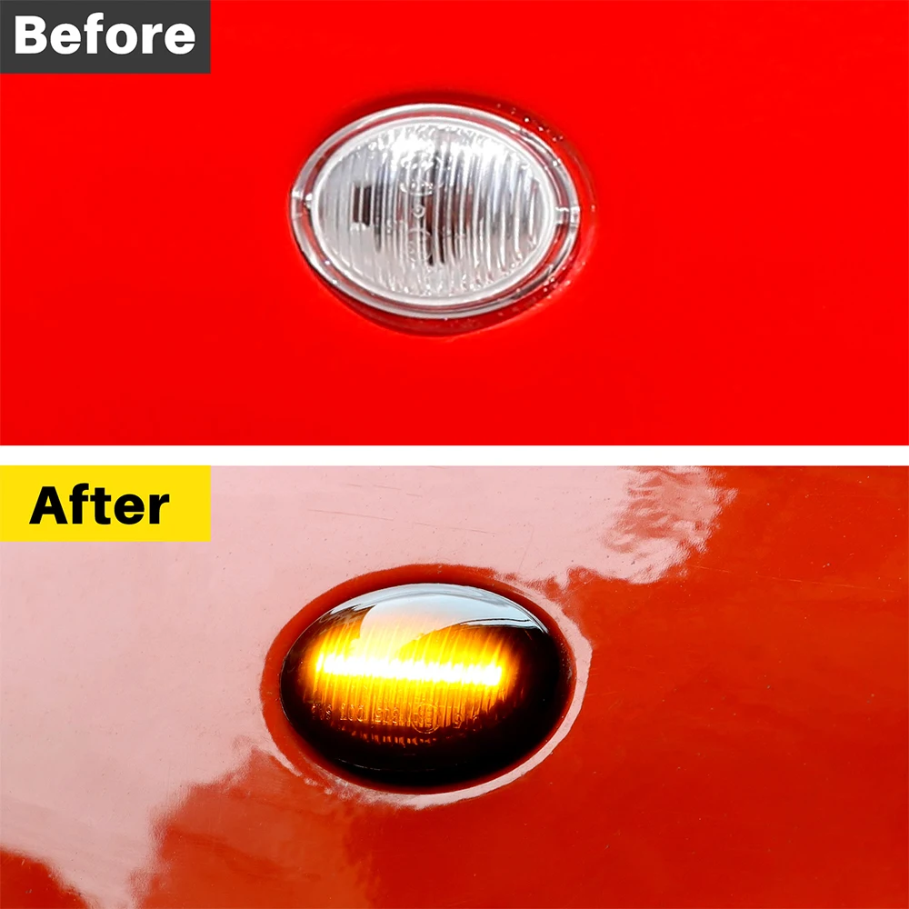 LED Side Marker Light for Fiat 500 Abarth 595 695 For 500L 500C Indicator Repeater Lamp Turn Signal Flashing Indicator Blinker