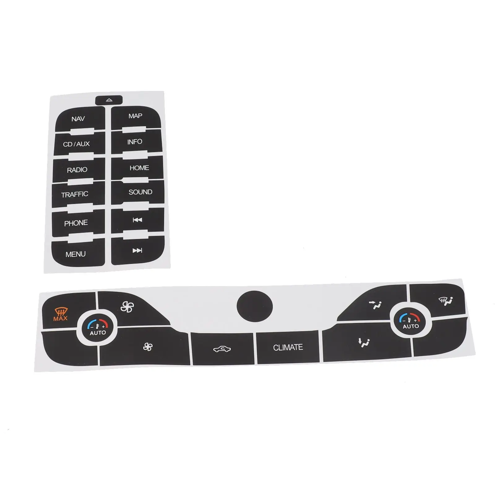 أزرار خلايا التحكم اللاسلكي ، ملصق إصلاح الراديو ، ناقل حركة مضيء ، فينيل عالي الجودة