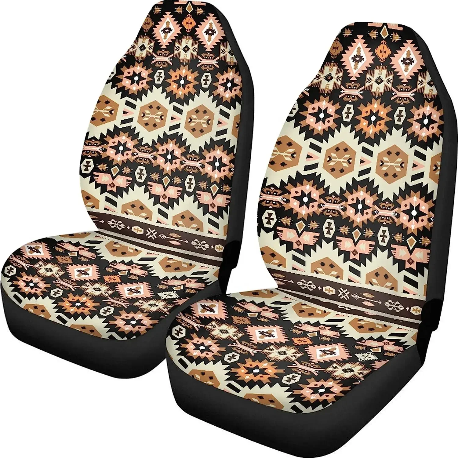 Seat Covers for Cars American Tribal Aztec Navajo Print Seat Protector Front Seats Only Universal Fit for Car Truck SUV