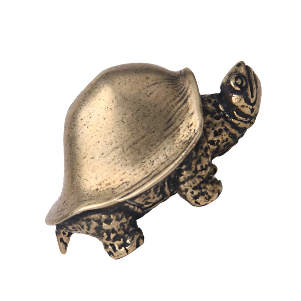 

Tortoise Decor Animal Tortoise Ornament Small Brass Animal Figurine Ornament Creative Indoor Desk Accessory Brass Craft