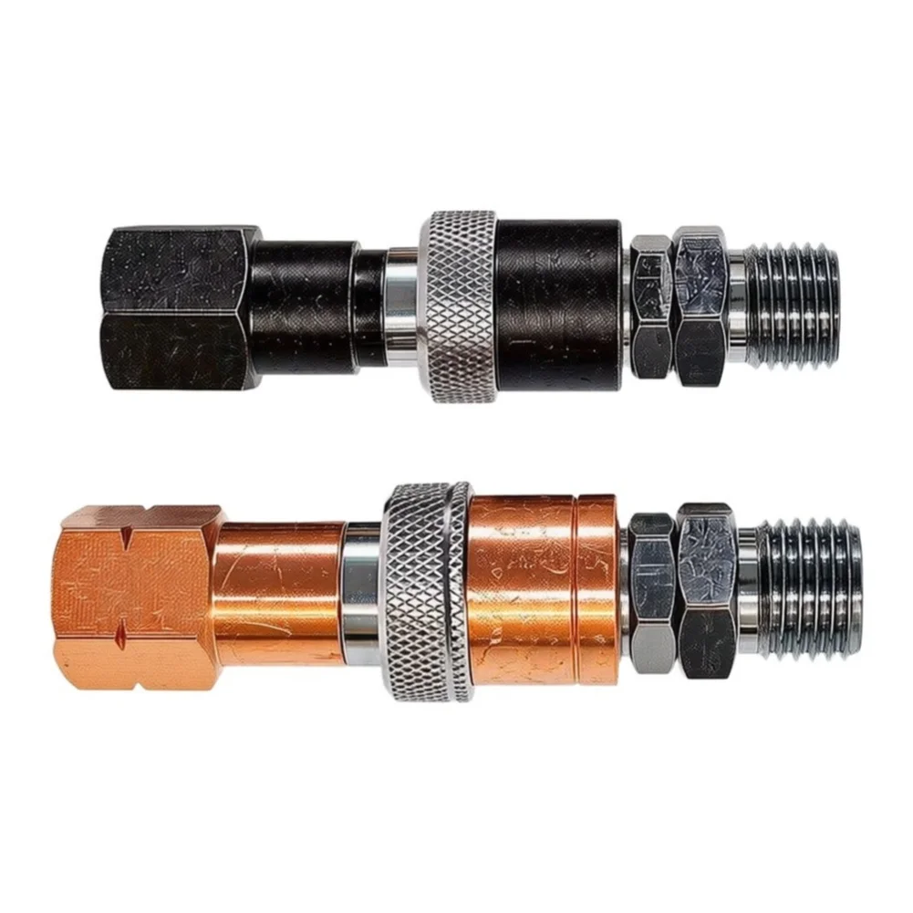 Brass Quick Connect Coupler 14mm Anti Backfire Valve Leak 360 Rotation For Oxygen Fuel Gas Welding for torch Regulator Fitting