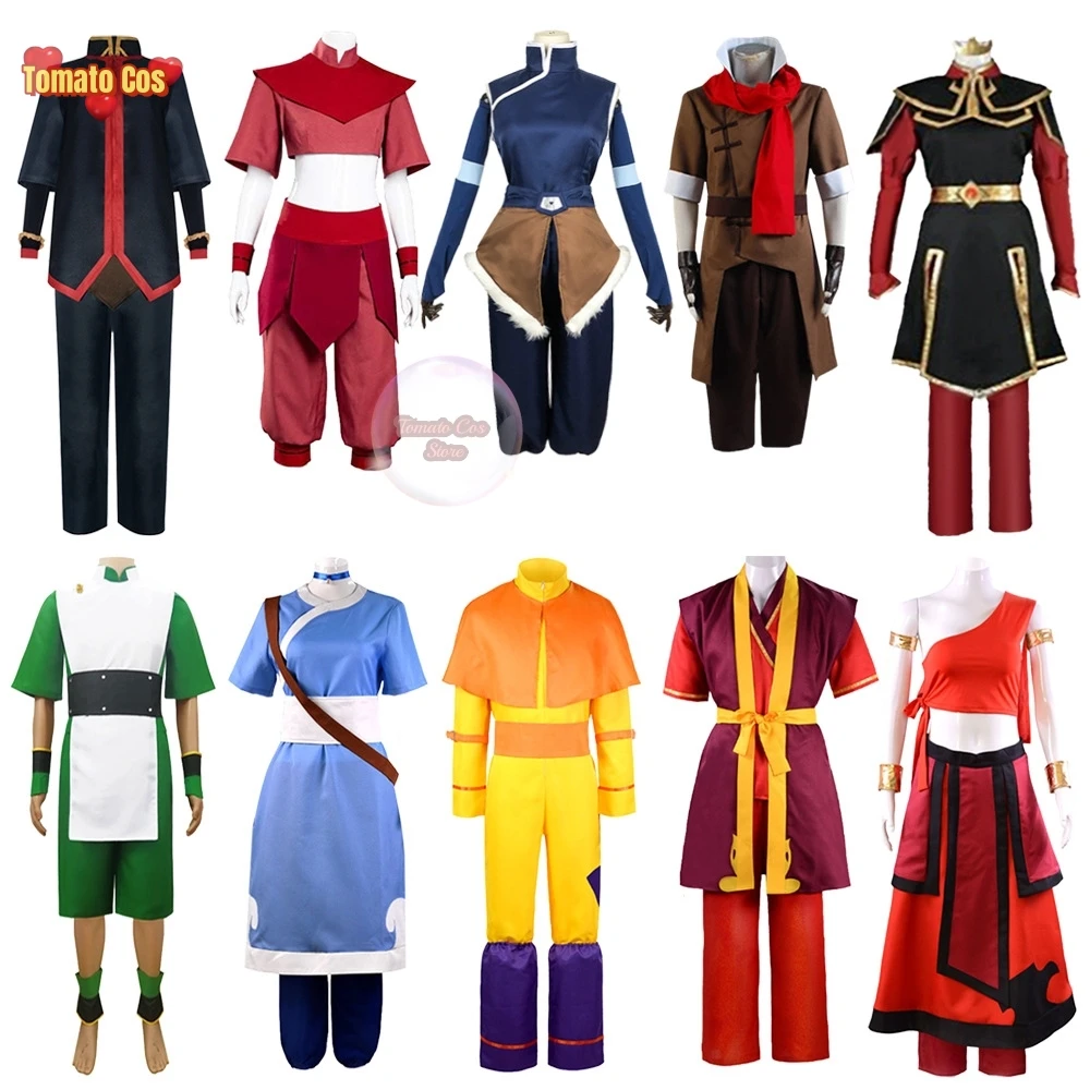 Avatar The Last Airbender Prince Zuko Princess Azula Mai Cosplay Costume Anime Fire Nation Aang Korra Katara Cosplay Clothes