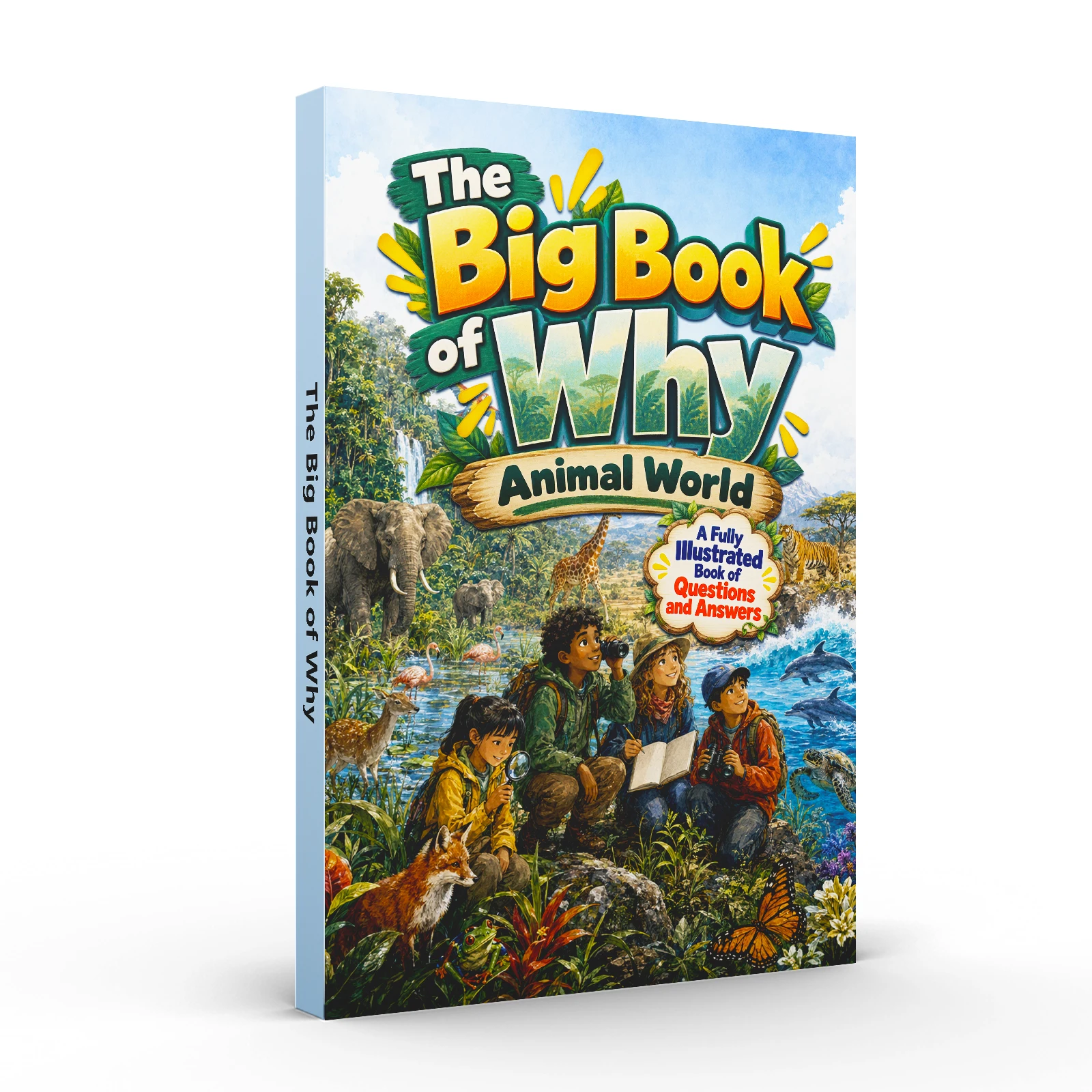 Kids Early Education Book 100,000 Whys Animal World Illustrated Version, Children Animal Science Encyclopedia