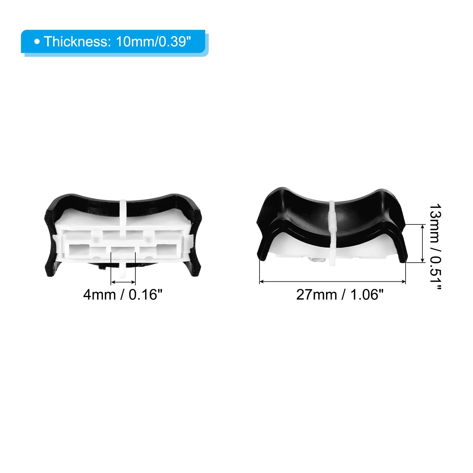 5/10 szt. Suwak do miksera konsolowego nasadka przełącznika Fader czuły na dotyk wałek suwakowy 27x13x10mm potencjometr czapka z popychaczką stołową