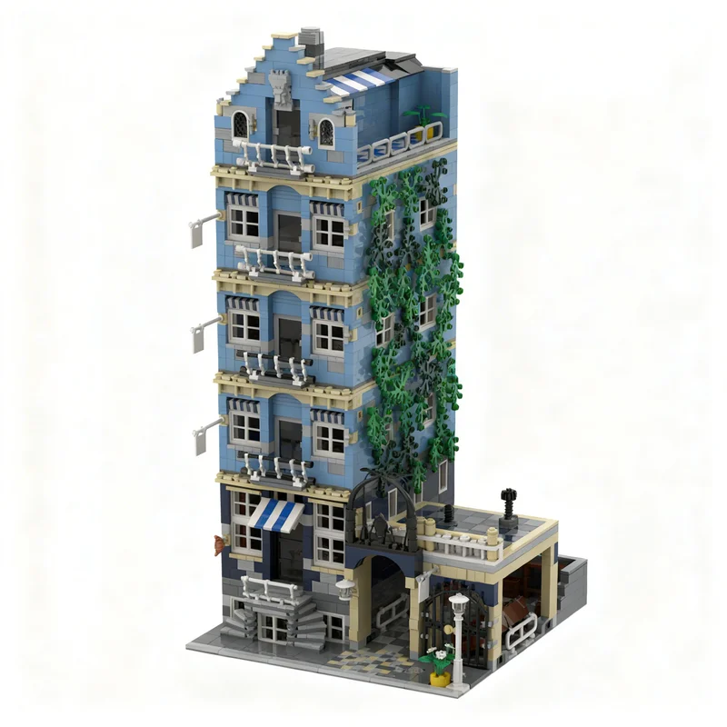 3170pcs MOC Modular Buildings Market Street Expanded Model Building Blocks Christmas Gifts DIY Creative 3D Idea Art Collection