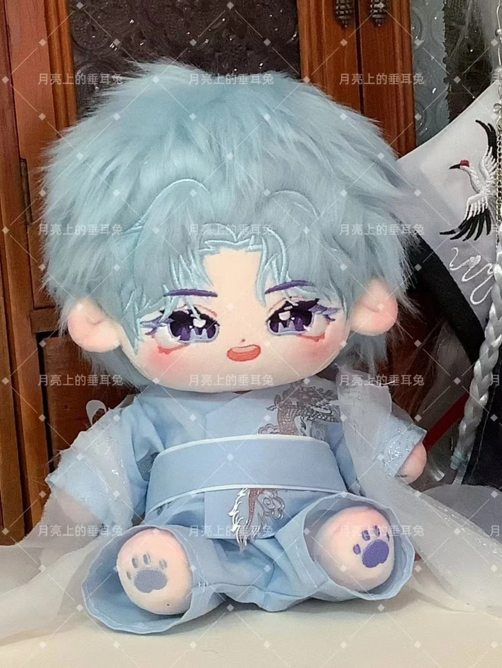 Idoll Luo Yunxi синий костюм ручной работы для куклы 20 см, игрушечный костюм, одежда для косплея, конец луны, подарок, милый