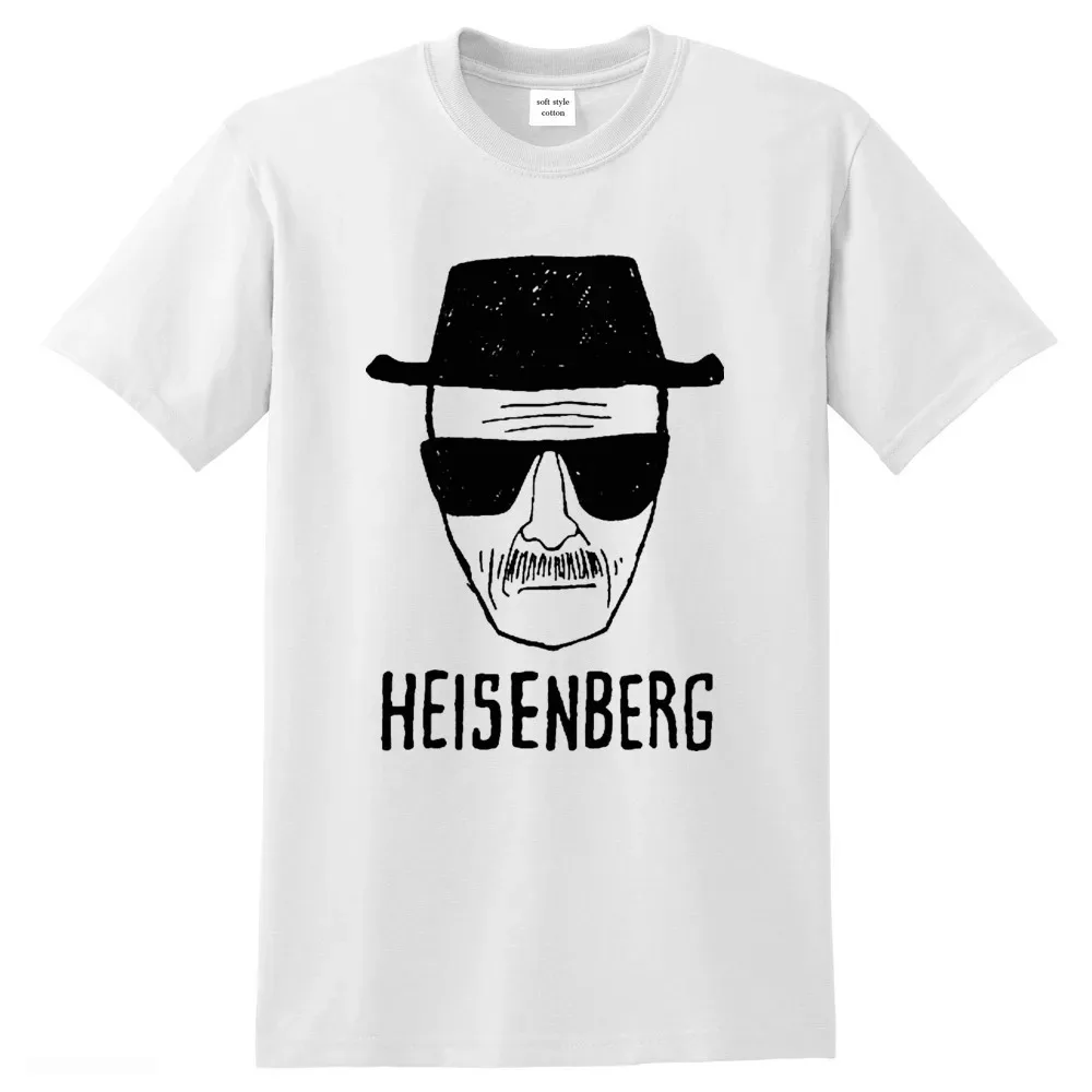 Summer Cool Men T-shirt Breaking Bad Clothes Top Quality 100% Cotton Loose Heisenberg Printed TShirt Casual Mens Tshirt Clothing