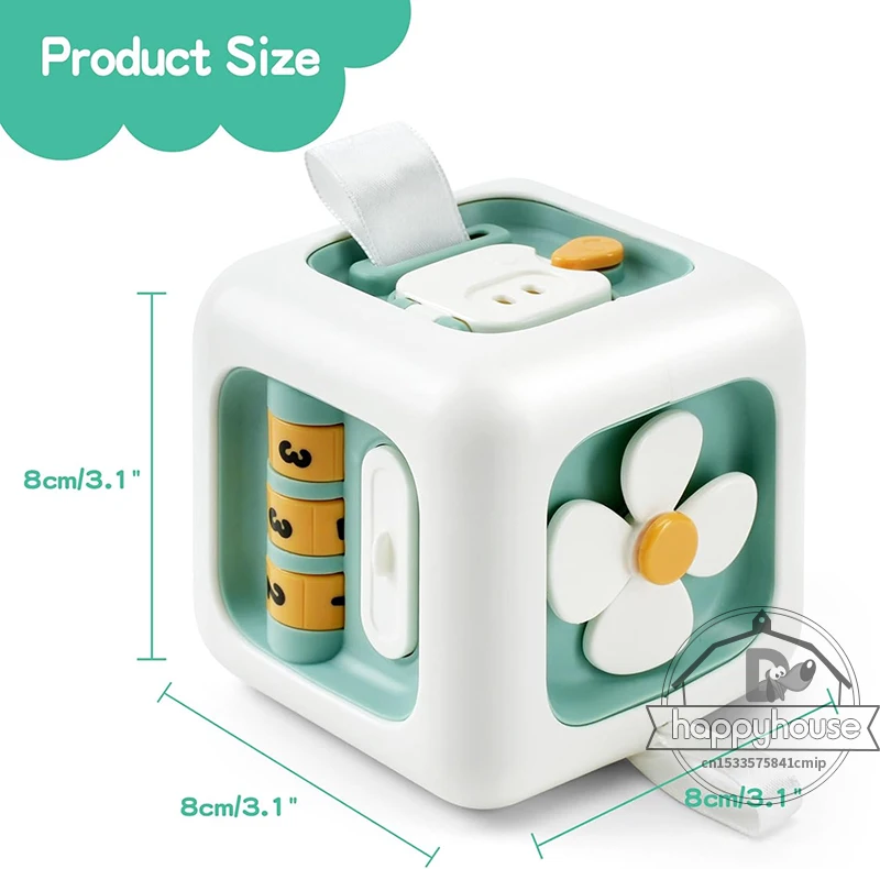 ألعاب مونتيسوري التعليمية لوحة الأعمال الحسية مهارات ممارسة الطفل درج مكعب تململ ألعاب تعليمية للذكور والإناث #6