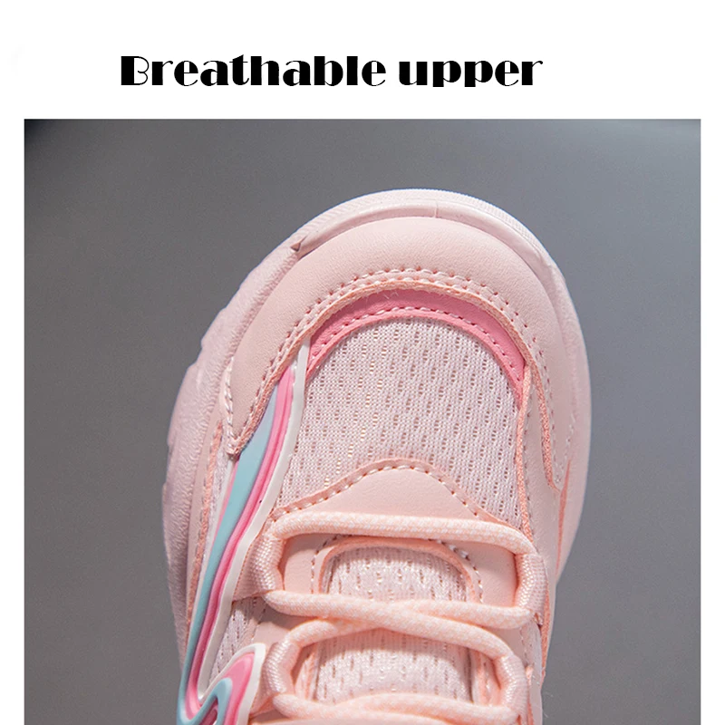 Scarpe da ginnastica leggere per bambini scarpe da corsa Casual per ragazze di moda scuola per bambini scarpe antiscivolo rosa adorabili Outwear