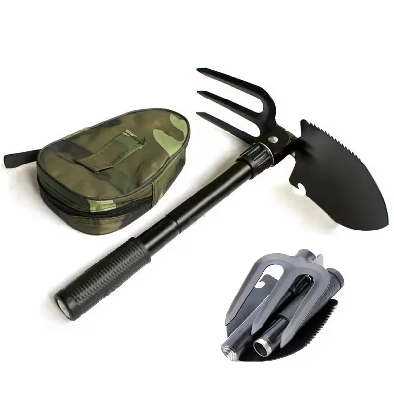 Multifunctional Foldable Garden Shovel Camping Shovel Military Style Entrenching Tool for Camping/Hiking/Fishing/ Backpacking