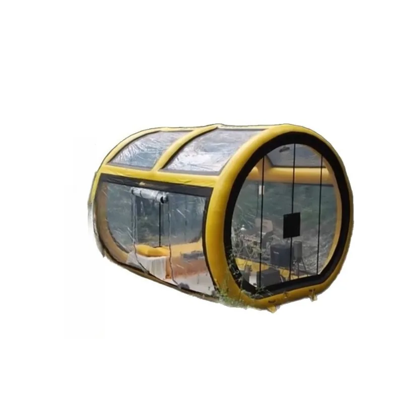 Inflatable tent family travel portable outdoor camping star top transparent tent weatherproof