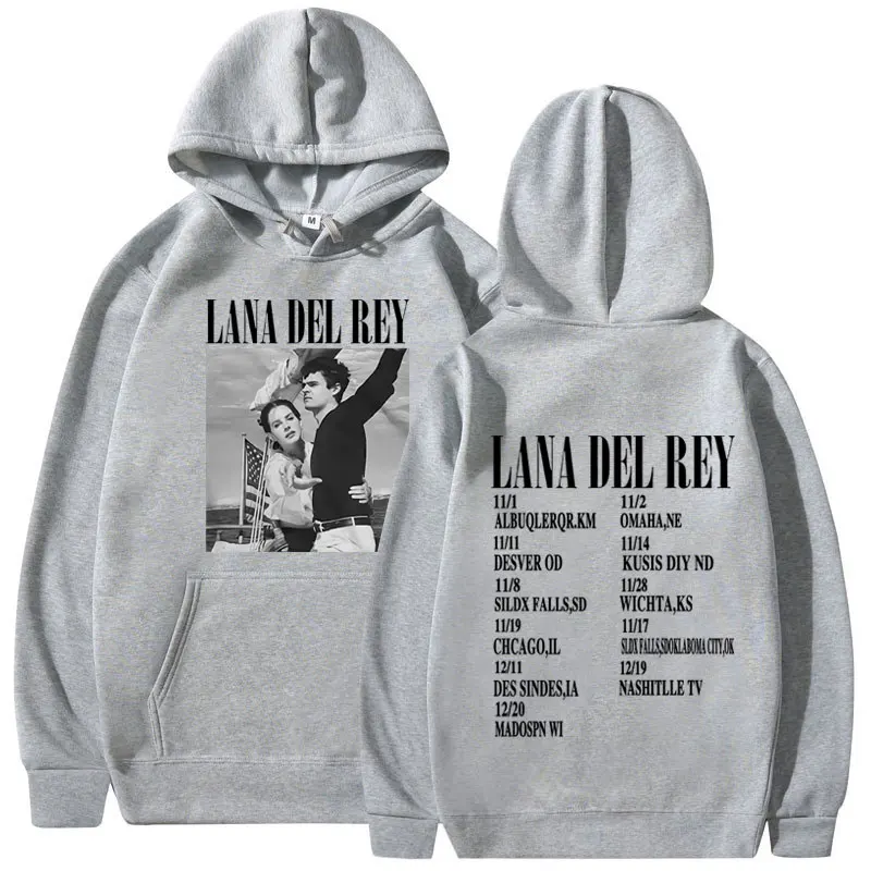 Lana Del Rey Ldr Sailing Graphic Hoodie para homens e mulheres, moletom estético, moda Harajuku, moletons extragrandes, roupas de streetwear