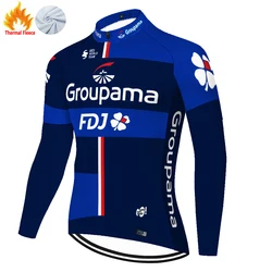 2024 FDJ winter fleece 자전거의류 tricota ciclismo hombre велоодежда для мужчин cycling jersey bike shirt maglia mtb maillot cyclisme