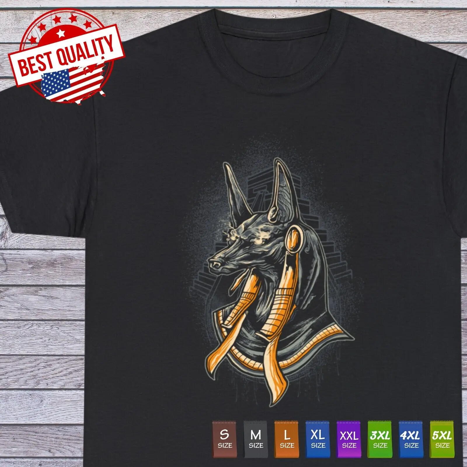 

New Anubis Pharaon T Shirt, Egyptian, Las Vegas Clothing Lucky Fashion