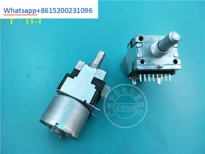 

4PCS Japanese ALPS RK16812MG04YA dual motor potentiometer A50K handle length 20MMF 117M