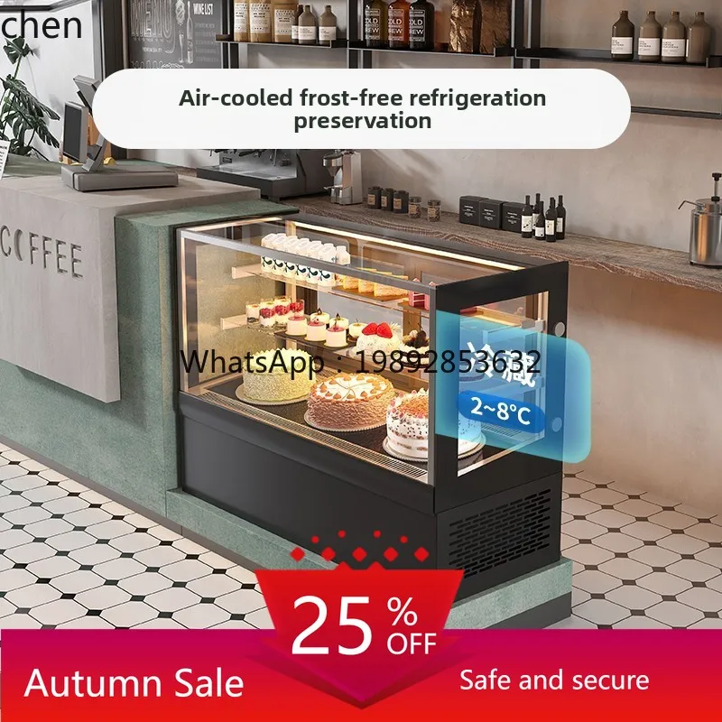 

cake display cabinet small dessert display cabinet fruit fresh-keeping cabinet desktop air cooling