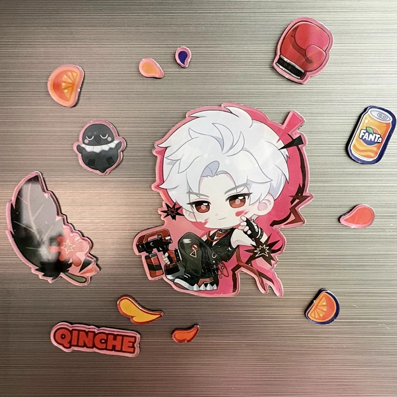 Love and Deepspace Acrylic Fridge Magnet Sylus Zayne Caleb Rafayel Xavier Anime Game Character DIY Refrigerator Sticker