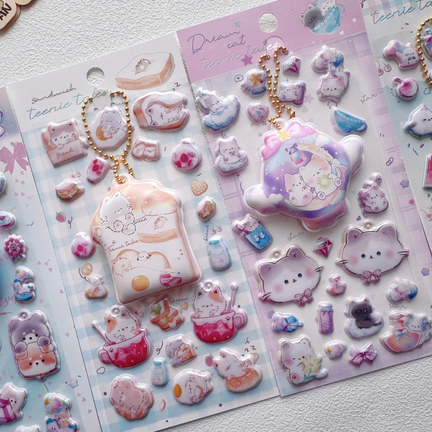 

Creative Pinch Hanging Cartoon Animals 3D Puffy Stickers Scrapbooking Diy Journal Stationery Sticker Cute Deco Schoo Supplies