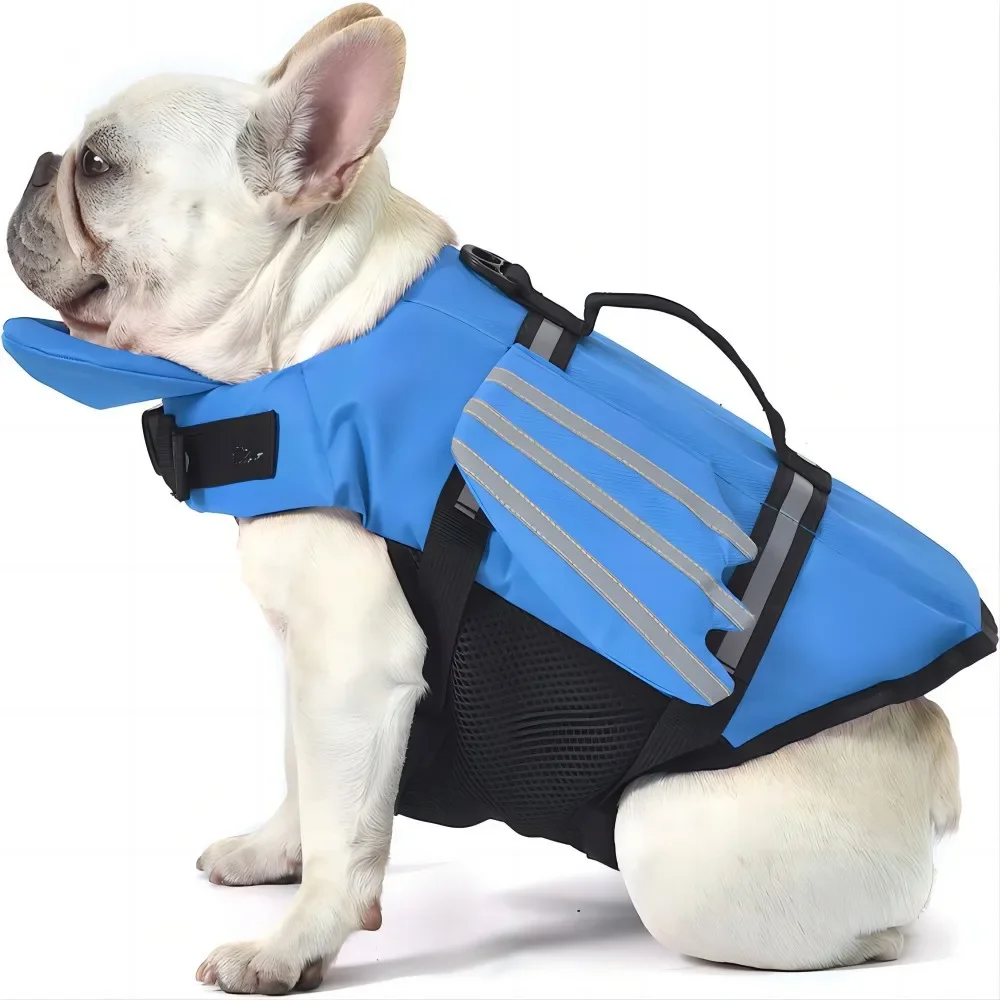 Pet Lifejacket New Reflective Outdoor Dog Clothes Pet Swimming Suit Angel Wings Dog Lifejacket Summer Clothing