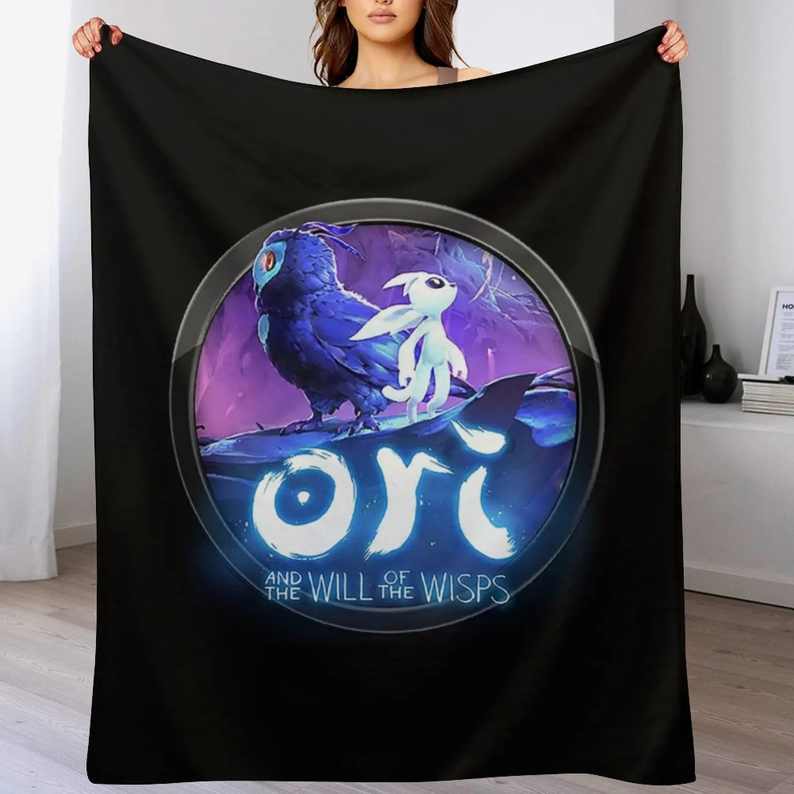 

ori and the will of the wisps Throw Blanket Flannel sofa bed Luxury Brand Blankets