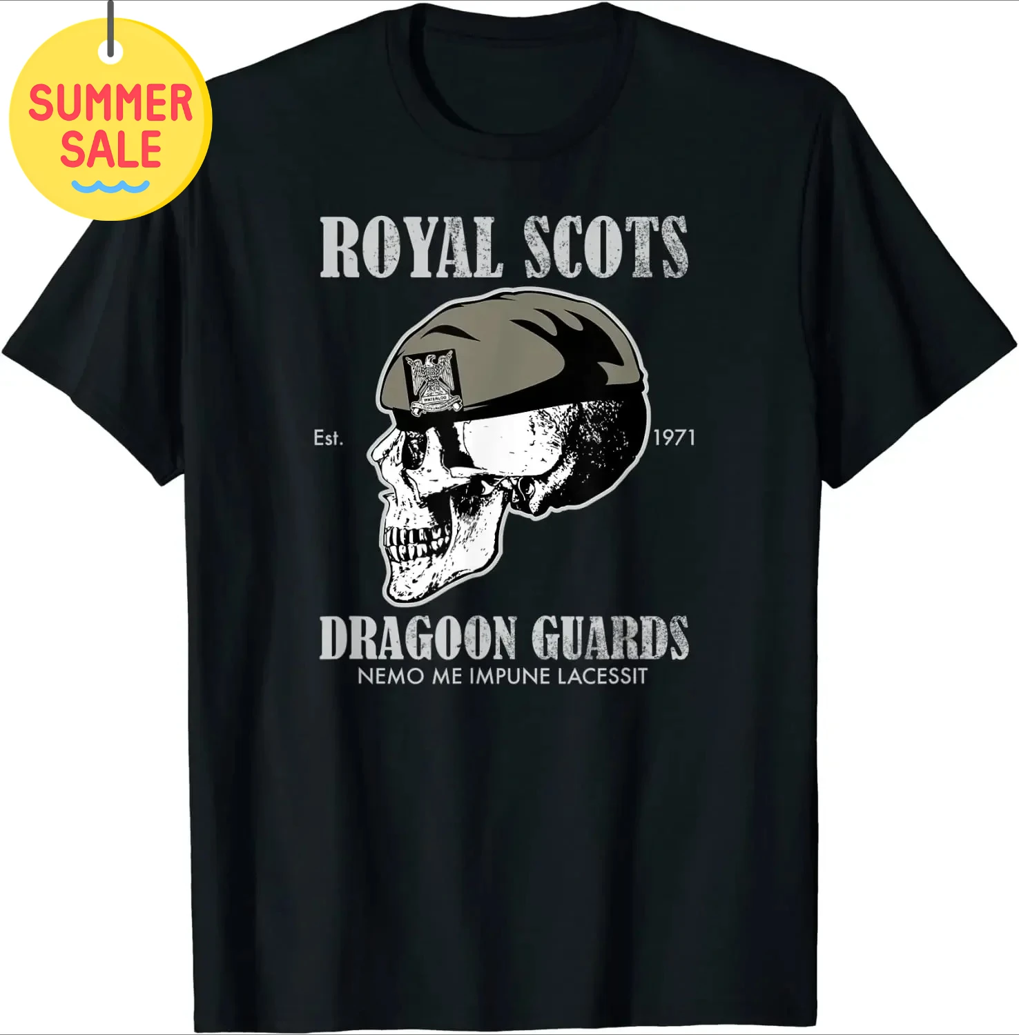 

Футболка Royal Scots Dragoon Guards, 100% хлопок, с круглым вырезом и коротким рукавом, летняя повседневная мужская футболка, уличная одежда