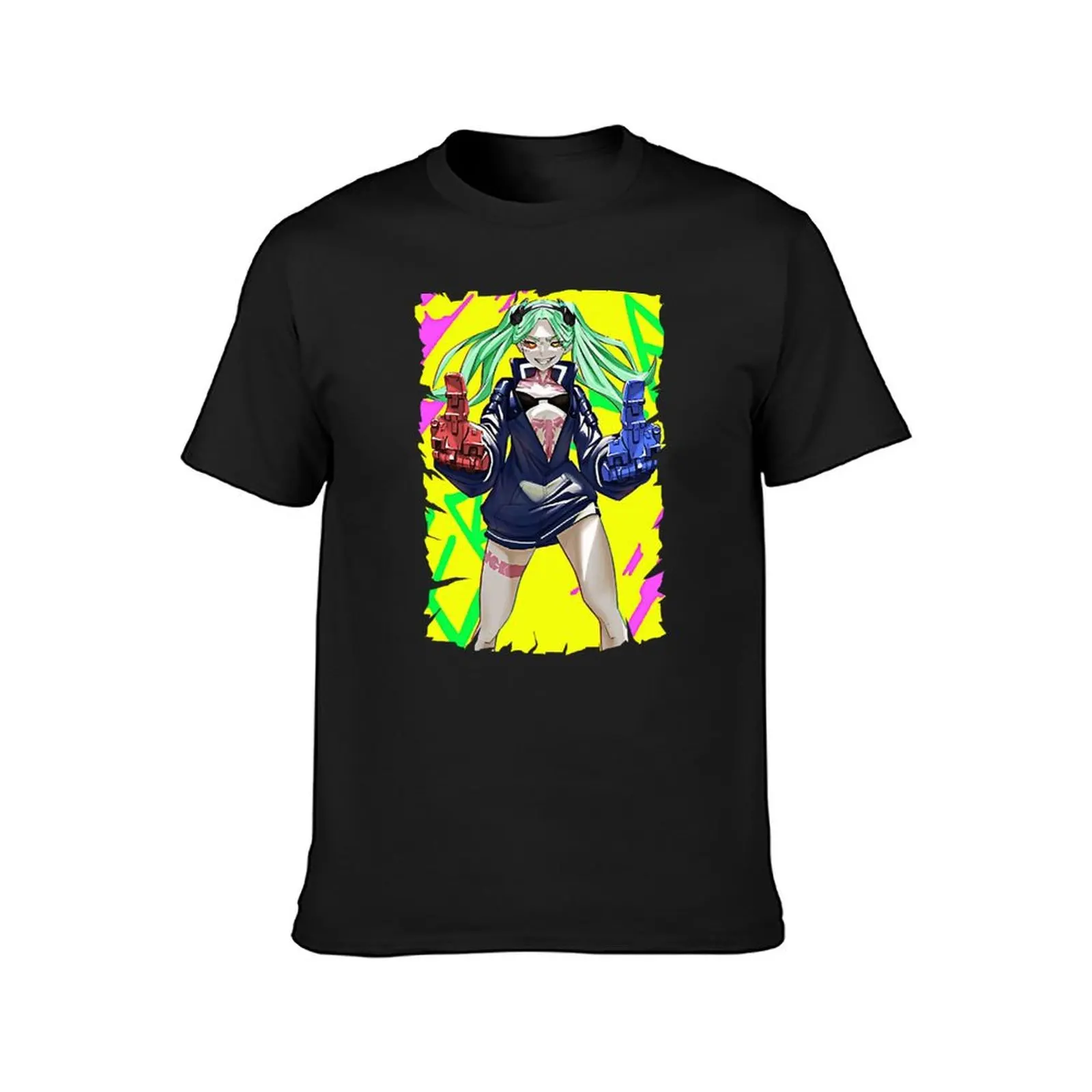 GUN REBECCA FRIEND ANIME T-Shirt tops customs design your own for a boy designer t shirt men