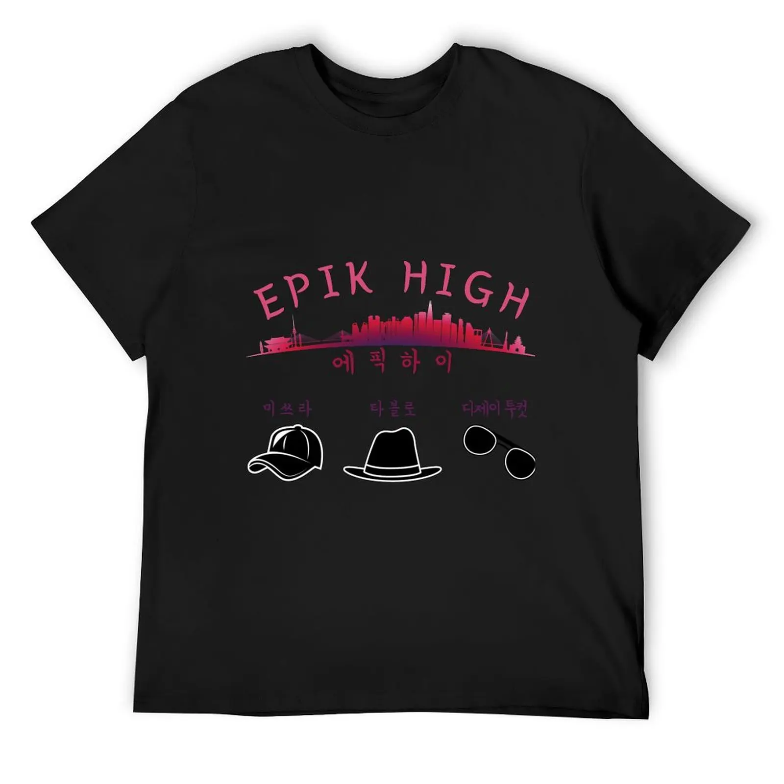 

Epik High Members Names T-Shirt anime graphic tee shirt t shirts for men cotton